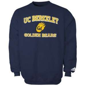   Cal Golden Bears Navy Blue Stacked Crew Sweatshirt