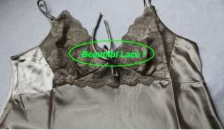 Luxury Style NWT 2PCS Women Silk Stain Sleepcoat Pajamas Robe S3323 