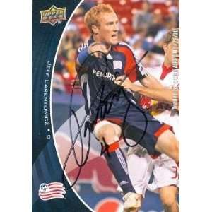  Jeff Larentowicz Autographed/Hand Signed Soccer trading 