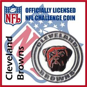  Cleveland Browns NFL Football Helmet Challenge Coin Poker 