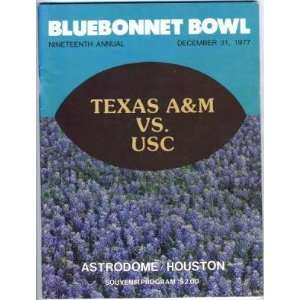  1977 Bluebonnet Bowl Texas A&M v USC 