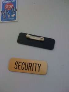 Security Name Tags Badges Engraved ID Badge  