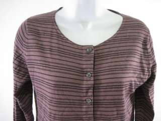 MARGARET HOWELL Purple Black Stripe Shirt Sz M  