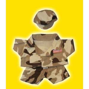Brown Camouflage clothes fits 12 Snugglems, 8   10 Stuffed Animal 