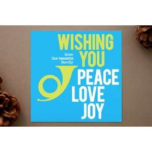  Peace Love and Bop Holiday Photo Cards by Alex Elk 