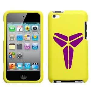   TOUCH ITOUCH 4 4TH PURPLE MAMBA KOBE LOGO ON A YELLOW HARD CASE COVER