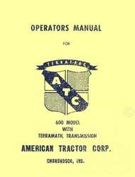 Case ATC Terratrac 600 Terramatic Operators Manual  