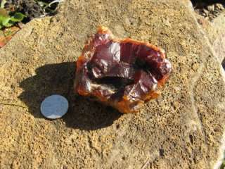 rough 10oz red carnelian agate geode from Oregon  