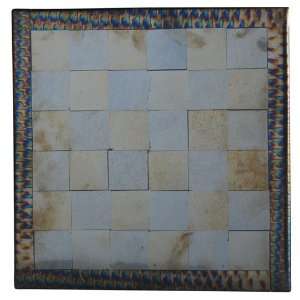  14Sq Chess Fused Glass Table
