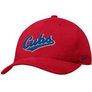 Nike Chicago Cubs Red MLB Swoosh Flex Fit Hat  Sports 