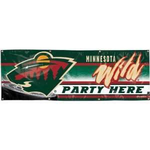  Wincraft Minnesota Wild Fans Only 2x6 Vinyl Banner 