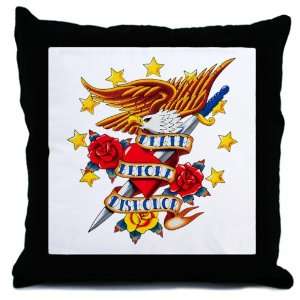    Throw Pillow Bald Eagle Death Before Dishonor 