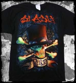 Slash   Top Hat Skull R&FNR Album   official t shirt  