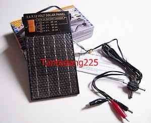 12 Volt Solar Panel AA and 9 V Battery Charger  