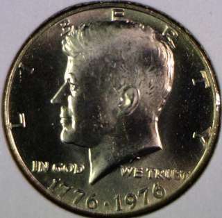 1776   1976 P John F. Kennedy JFK Bicentennial Half Dollar From Fresh 