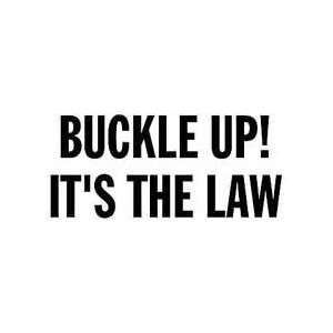 Sign,7x10,buckle Up Its The Law   BRADY  Industrial 
