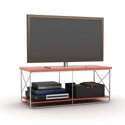 Atlantic City Double Rod Ginger Top TV Stand  