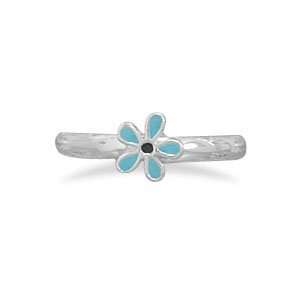  Enamel Flower Toe Ring Jewelry