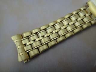 Seiko Golden SS Mens Watch Bracelet Curved End 20mm NOS  