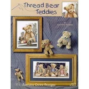  Thread Bear Teddies   Cross Stitch Pattern Arts, Crafts 