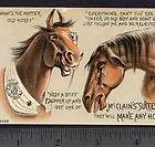 1880s Antique McClains Horse Collar Laugh & Cry Victorian Adv. poem 