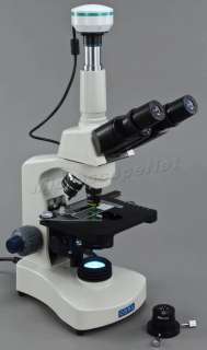 40x 2000x Dry Darkfield/Brightfield Reversed Nosepiece LED Microscope+ 