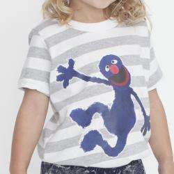 American Apparel Kids Grover Sesame Street T Shirt (Size 6 