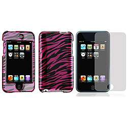 Apple iPod Touch 2 Purple/ Black Zebra Case  