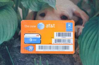 NEW AT&T ATT SIM Card 3G GoPhone Prepaid Phone  