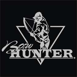 Upstream Images Bow Hunter Silver Window Decal  