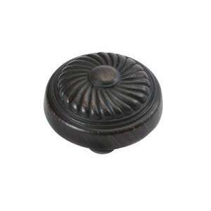  1 1/4 In. French Country Vintage Bronze Cabinet Knob
