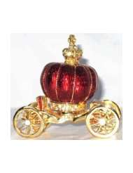Jewelry Box Pewter Jeweled Cinderella Pumpkin Cart
