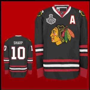  Chicago Blackhawks Jerseys #10 Patrick Sharp Black 