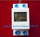 LCD 60A Kilowatt Hour watt Amp Volt 4 in 1 Combo Meter 220VAC DIN 