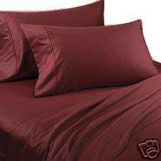 8pc Full SL Burgundy BED IN A BAG 1500TC Comforter Set  