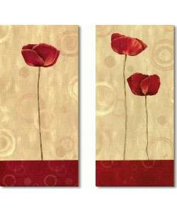 Daphne Brissonnet Pop Art Poppies Canvas Art   Set  