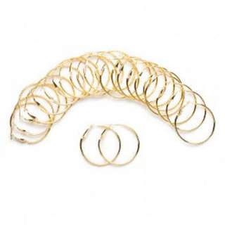 wholesale lot 12 pair big hoop 50mm gold earrings  