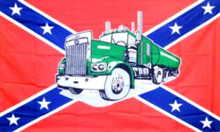 Rebel Truck Big Rig Confederate USA 3x5 American Flag  