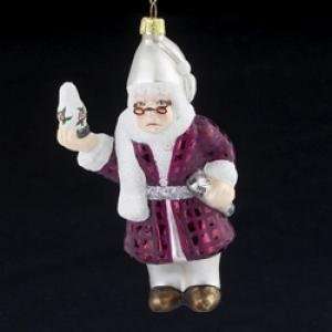   Blown Glass Ebenezer Scrooge Christmas Ornaments 5.5