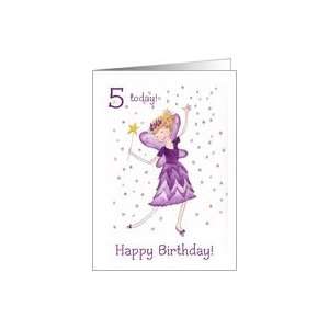  Purple Fairy 5th Birthday Card Card Toys & Games