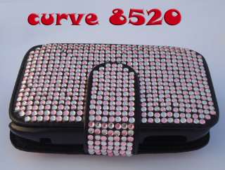 3D Hello Kitty Bling Leather Case Pouch Belt For Blackberry Curve 8520 
