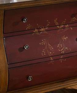 NEW Hand painted Ruby and Brown Bombay Chest  