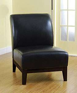 Cole Black Leather Chair  