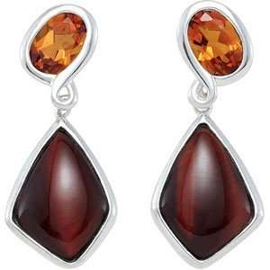 IceCarats Designer Jewelry Gift Sterling Silver Genuine Red Tiger Eye 