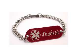 Children Medical Alert Bracelet ID Custom Engraved Diabetic 4 Colors 
