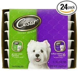 Cesar Canine Cuisine Variety Pack (Top Sirloin, Grilled Chicken) for 