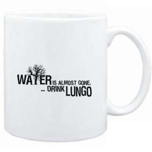    Water is almost gone  drink Lungo  Drinks
