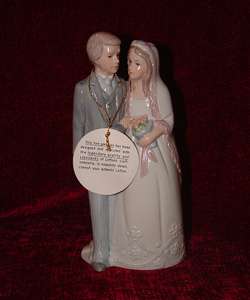 Leftons China Bride and Groom Cake Topper  