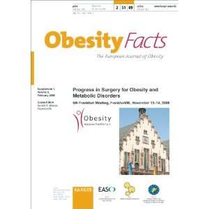   Obesity Facts 2009, Vol. 2, Suppl. 1 (9783805591089) R. A. Weiner
