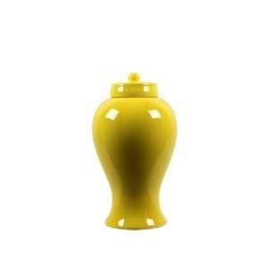  UTC 21077 Yellow Ceramic Jar with Lid
